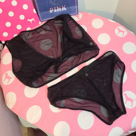 Vtg ForPlay Sexy Mesh Bralette & Panty Set Size M ♥︎ - Picture 7 of 8